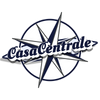 Logo officiel CasaCentrale représentant une boussole stylisée aux couleurs orange et bleu marine