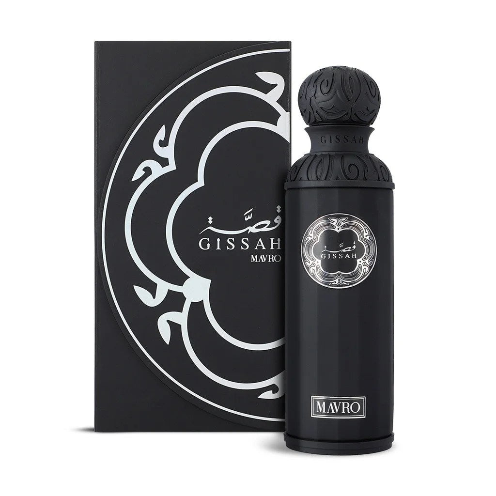 Flacon et packaging Mavro Gissah, parfum original avec livraison partout au Maroc