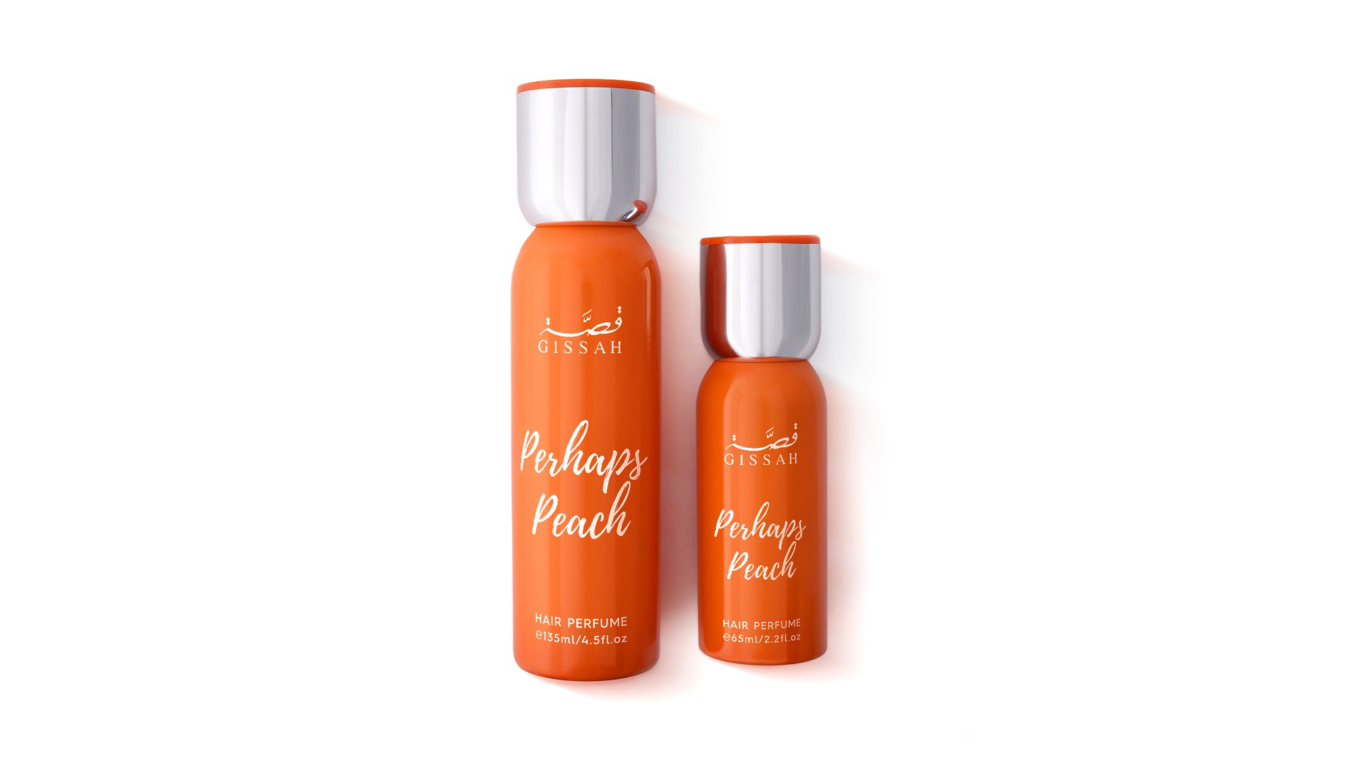 Perhaps Peach Hair Mist de Gissah Maroc, brume capillaire original disponible sur CasaCentrale