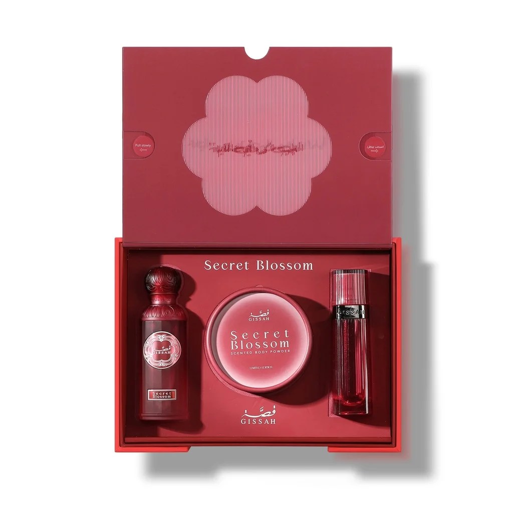 Secret Blossom Set de Gissah Maroc, coffret parfumé original disponible sur CasaCentrale