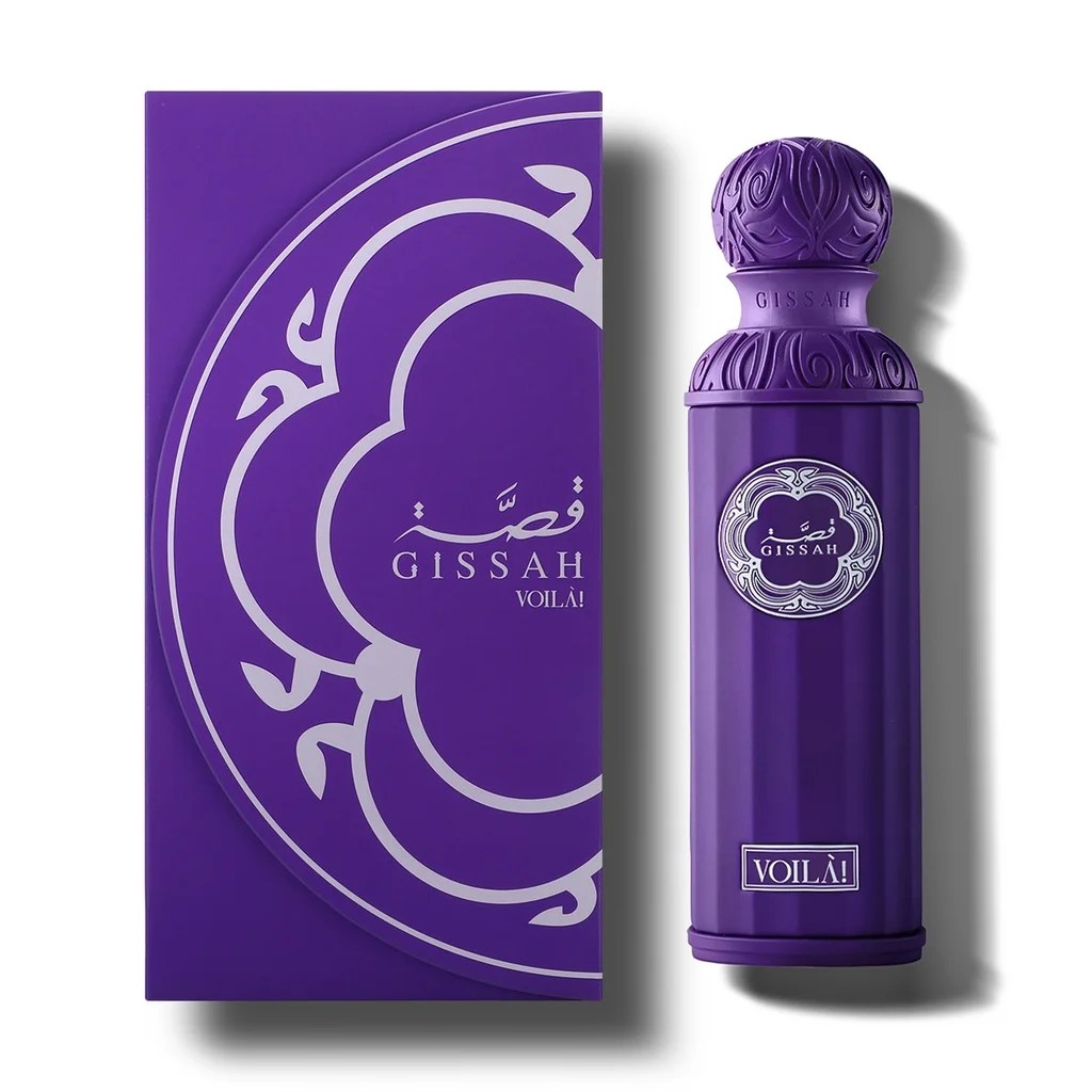 Flacon et packaging Voila Gissah, parfum original avec livraison partout au Maroc